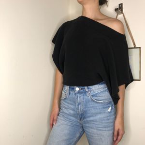 Michael Kors Black Boat Neck Sweater